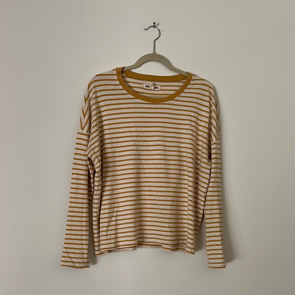 Rivet and Thread/  Madewell size L Striped Long Sleeve Top